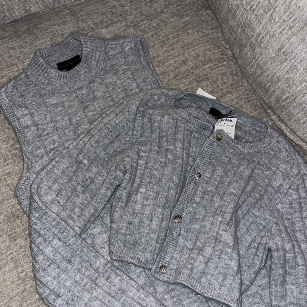 NWT Sweater Dress + Cardigan Set
